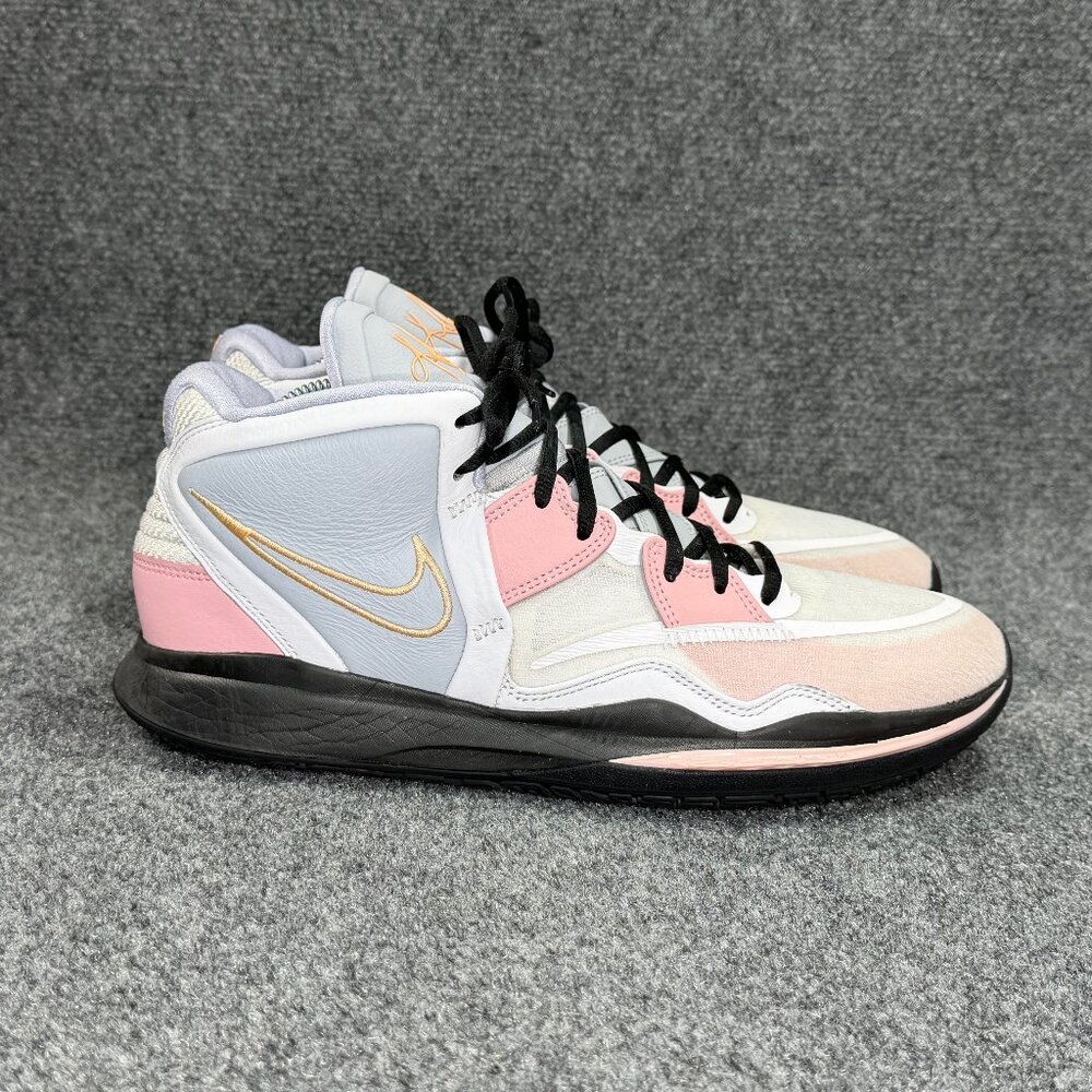 Nike Kyrie Infinity Basketball Shoes Men's Size 12.5‎ Grey Pink Athletic Retro